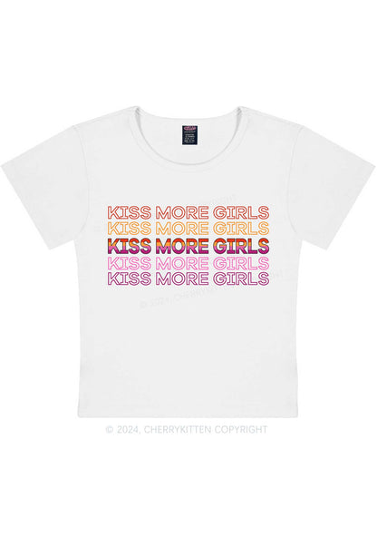 Curvy Kiss More Girls Y2K Baby Tee Cherrykitten