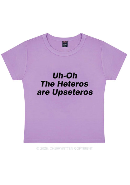 The Heteros Are Upseteros Pride Y2K Baby Tee Cherrykitten