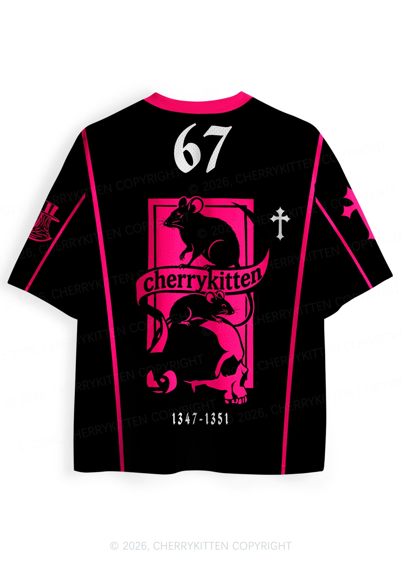 Halloween Plague Doctor Rat Y2K Sport Jersey Shirts Cherrykitten
