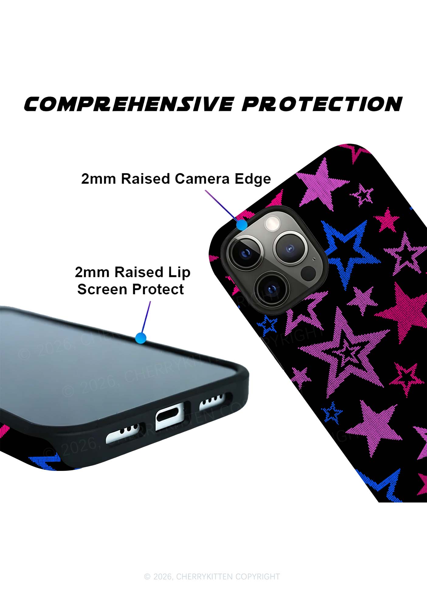 Bisexual Star Pride Y2K Phone Case Cherrykitten