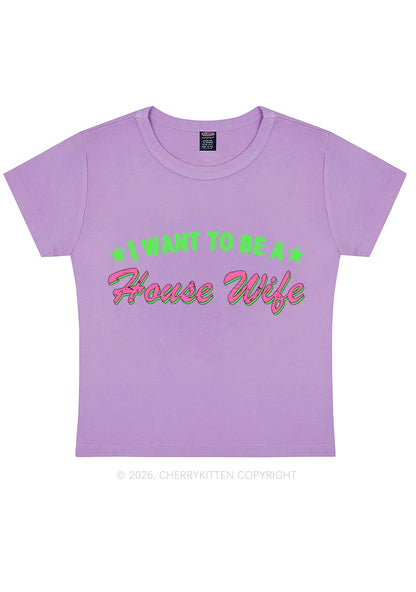 I Want To Be House Wife Y2K Baby Tee Cherrykitten