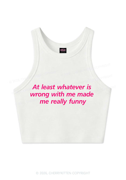 Whatever Is Wrong With Me Y2K Crop Tank Top Cherrykitten