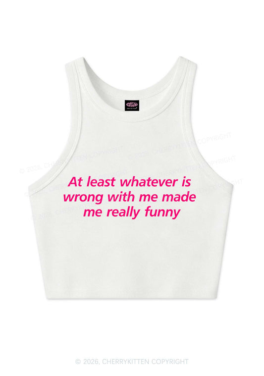 Whatever Is Wrong With Me Y2K Crop Tank Top Cherrykitten