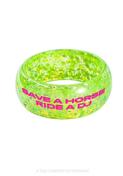 Ride A Dj Y2K Cuff Bangle Cherrykitten
