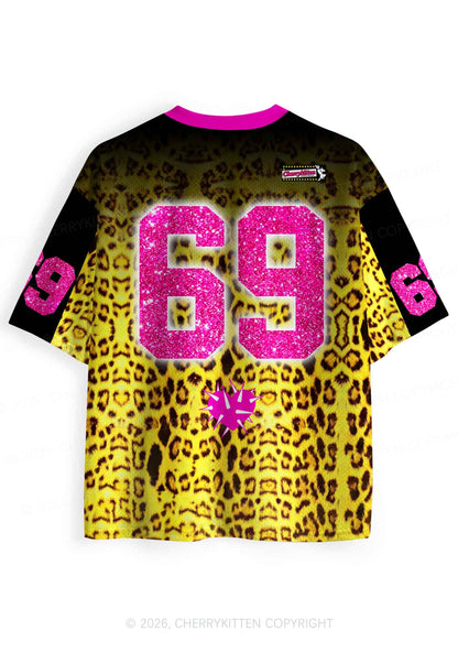 Slxt For Daddy Dom Leopard Y2K Sport Jersey Shirts Cherrykitten