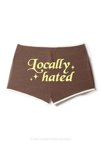 Locally Hated Y2K Contrast Mini Shorts Cherrykitten