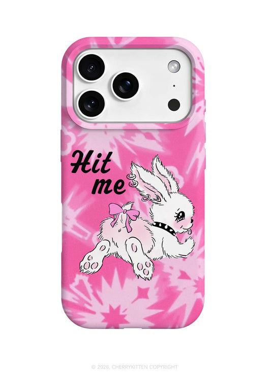 Hit Me White Bunny Y2K Phone Case Cherrykitten