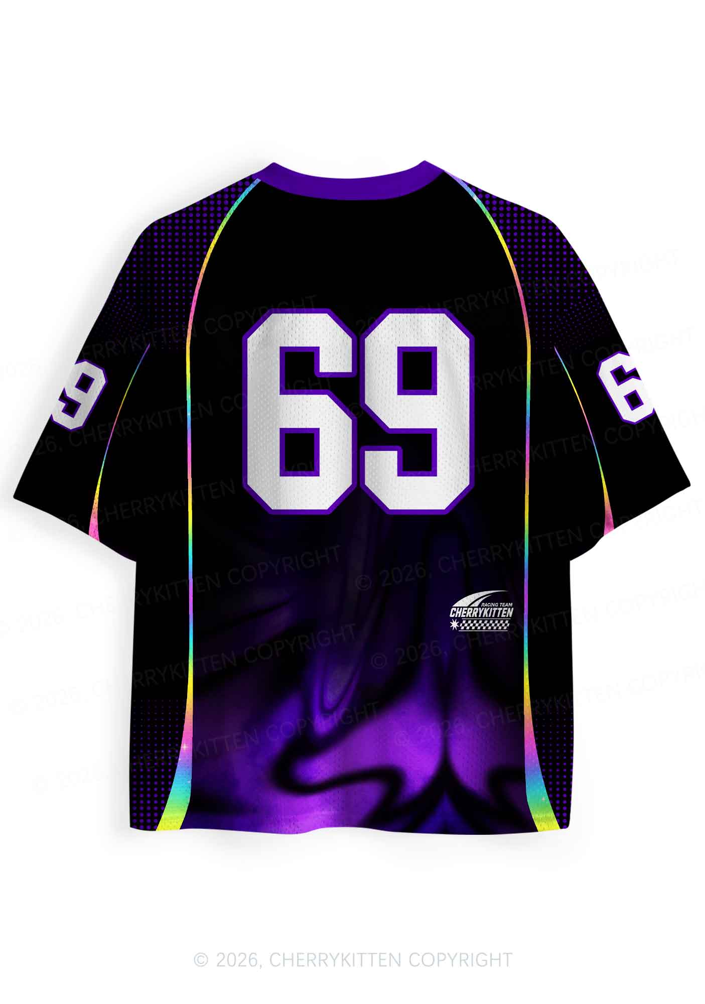 Purple Suffer From Gay Thoughts Pride Y2K Sport Jersey Shirts Cherrykitten