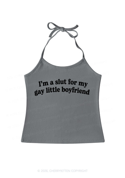 Slxt For My Gay BF Pride Y2K Halter Neck Cami Cherrykitten