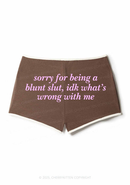 Sorry For Being A Blunt Slxt Y2K Booty Shorts Cherrykitten