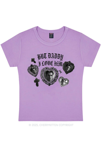 Gothic But Daddy I Love Him Y2K Baby Tee Cherrykitten
