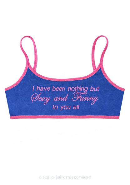 Embroidered I Have Been Nothing Y2K Super Crop Cami Cherrykitten