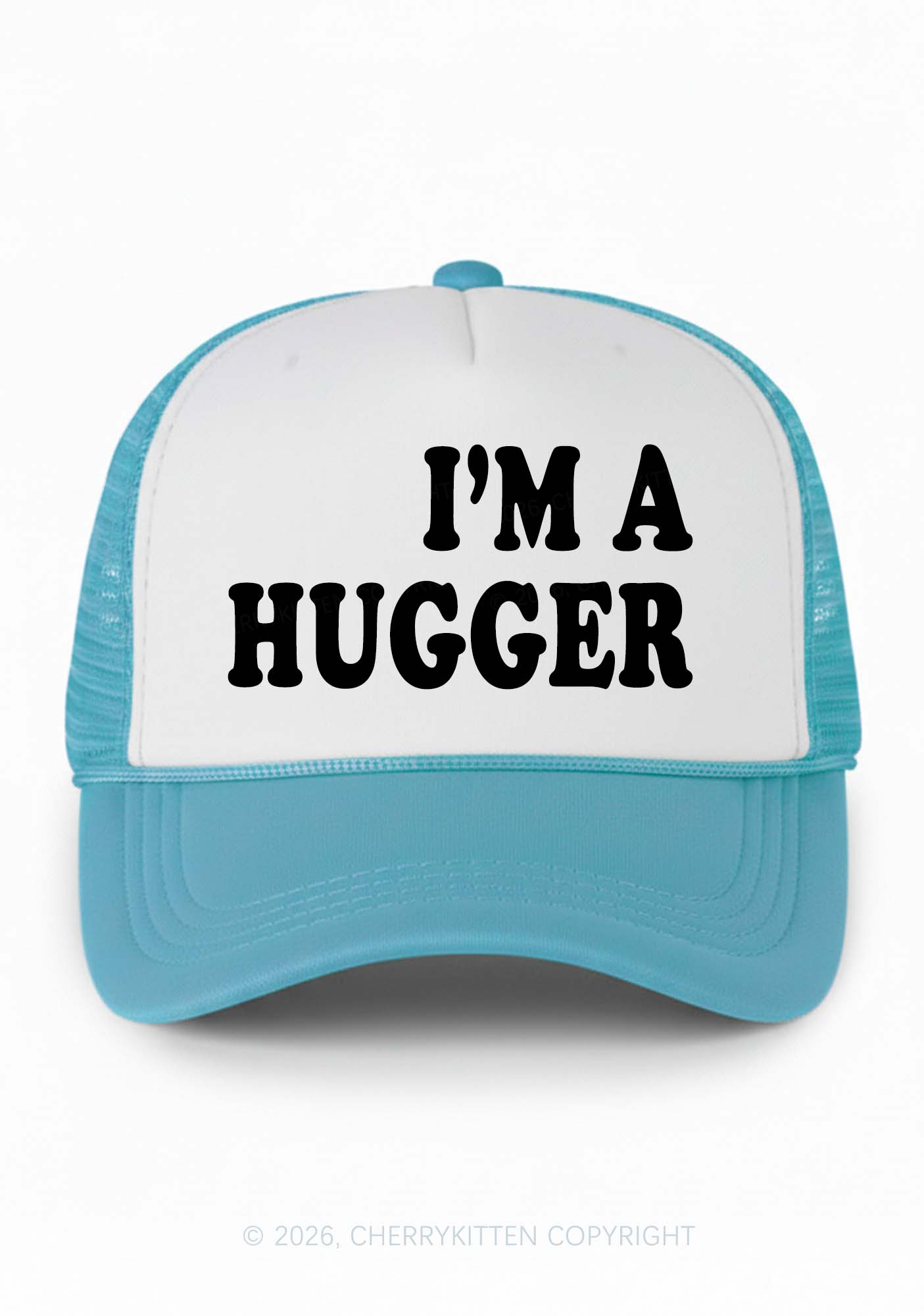 Im A Hugger Y2K Colorblock Trucker Hat Cherrykitten