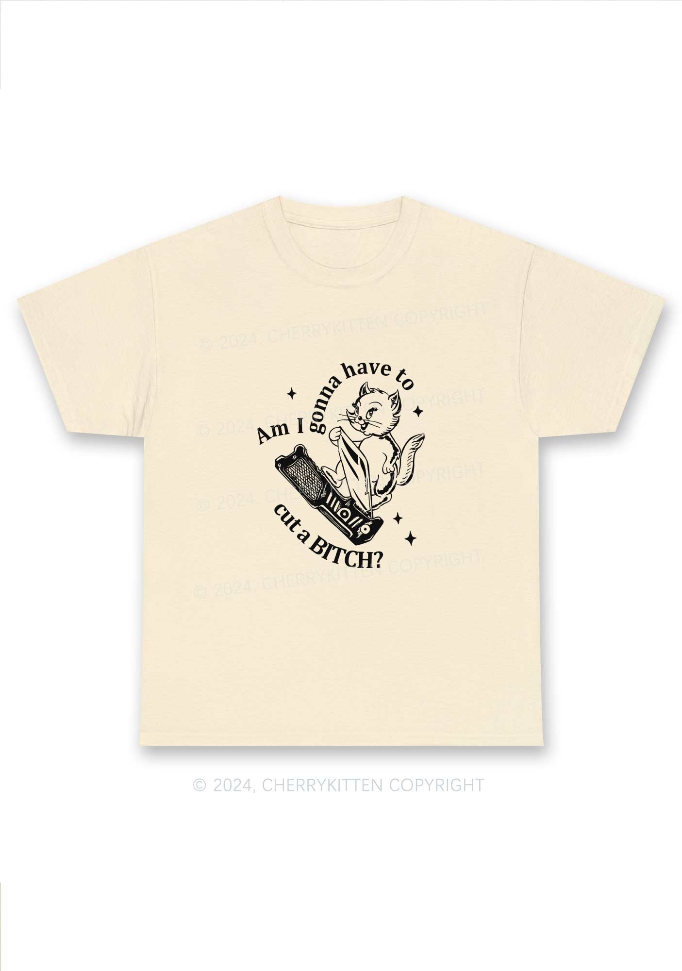 Cut A Bxxch Y2K Chunky Shirt Cherrykitten