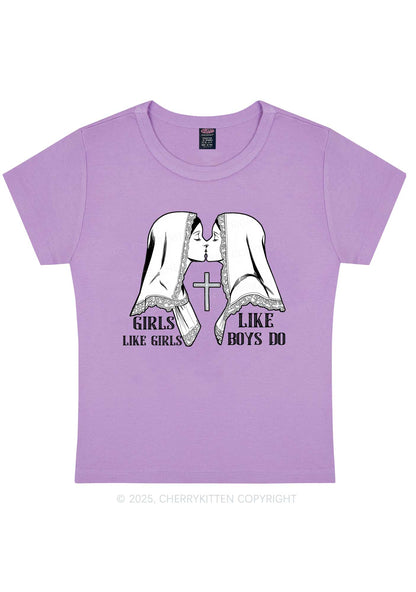 Girls Like Girls Pride Y2K Baby Tee Cherrykitten
