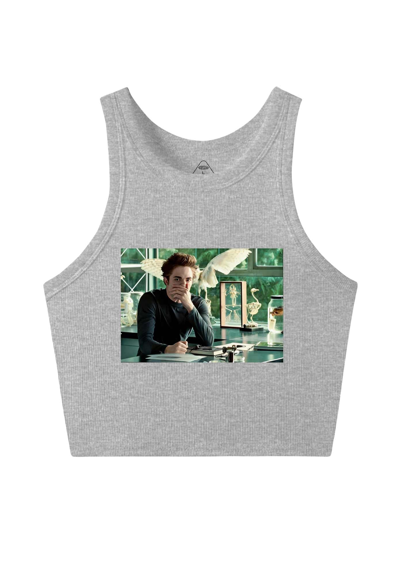 Vampire Boy Y2K Crop Tank Top Cherrykitten