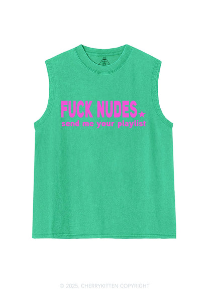 Fxxk Nxdes Y2K Washed Muscle Tank Cherrykitten
