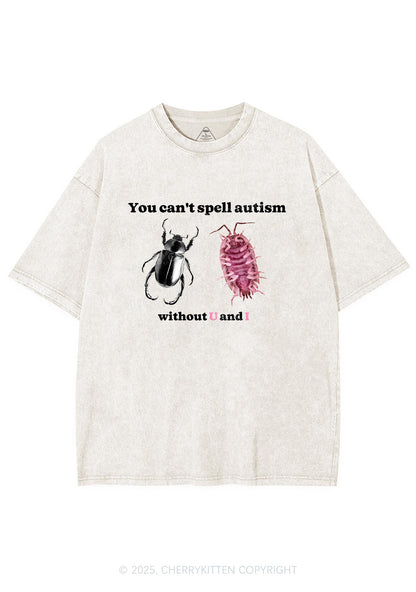 Autism Insect Y2K Shirts Washed Tee Cherrykitten