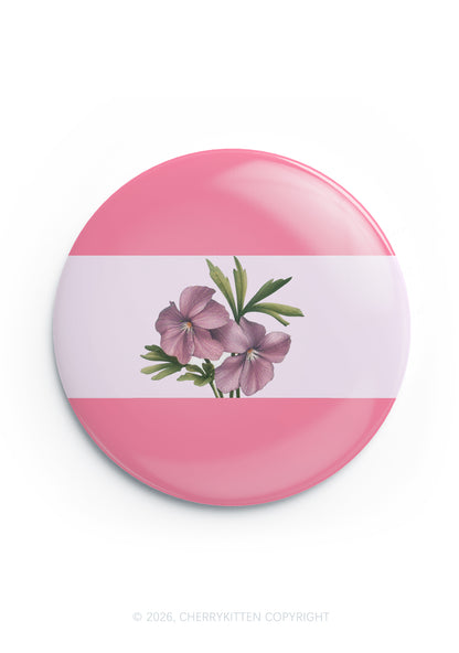 Sapphic Violet Pride 1Pc Y2K Pin Badge Cherrykitten