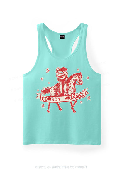 Cowboy Wrangler Pride Y2K Men Racerback Tank Top Cherrykitten