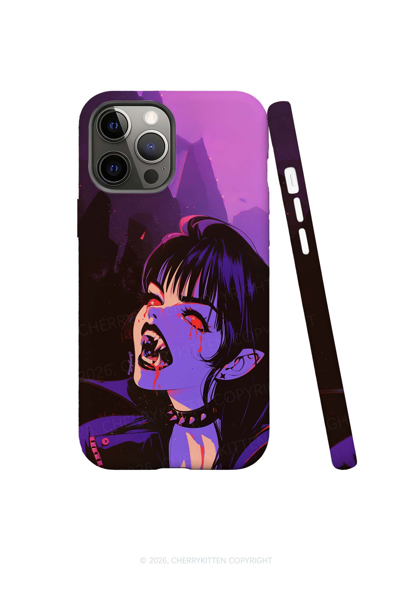 Halloween Vampire Scream Y2K Phone Case Cherrykitten