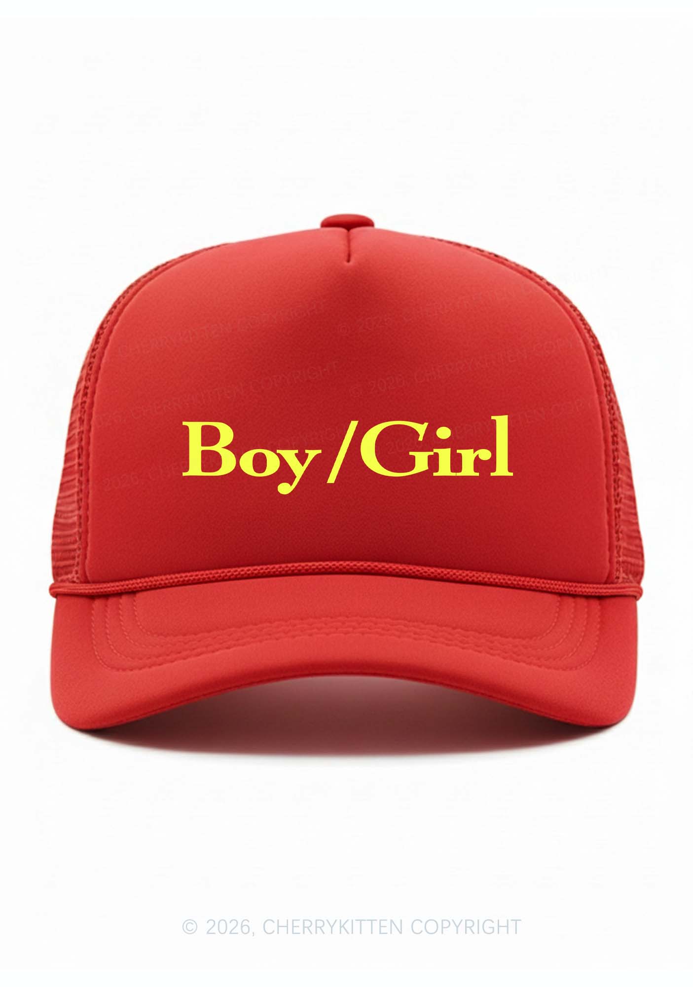 Boy Or Girl Pride Y2K Trucker Hat Cherrykitten