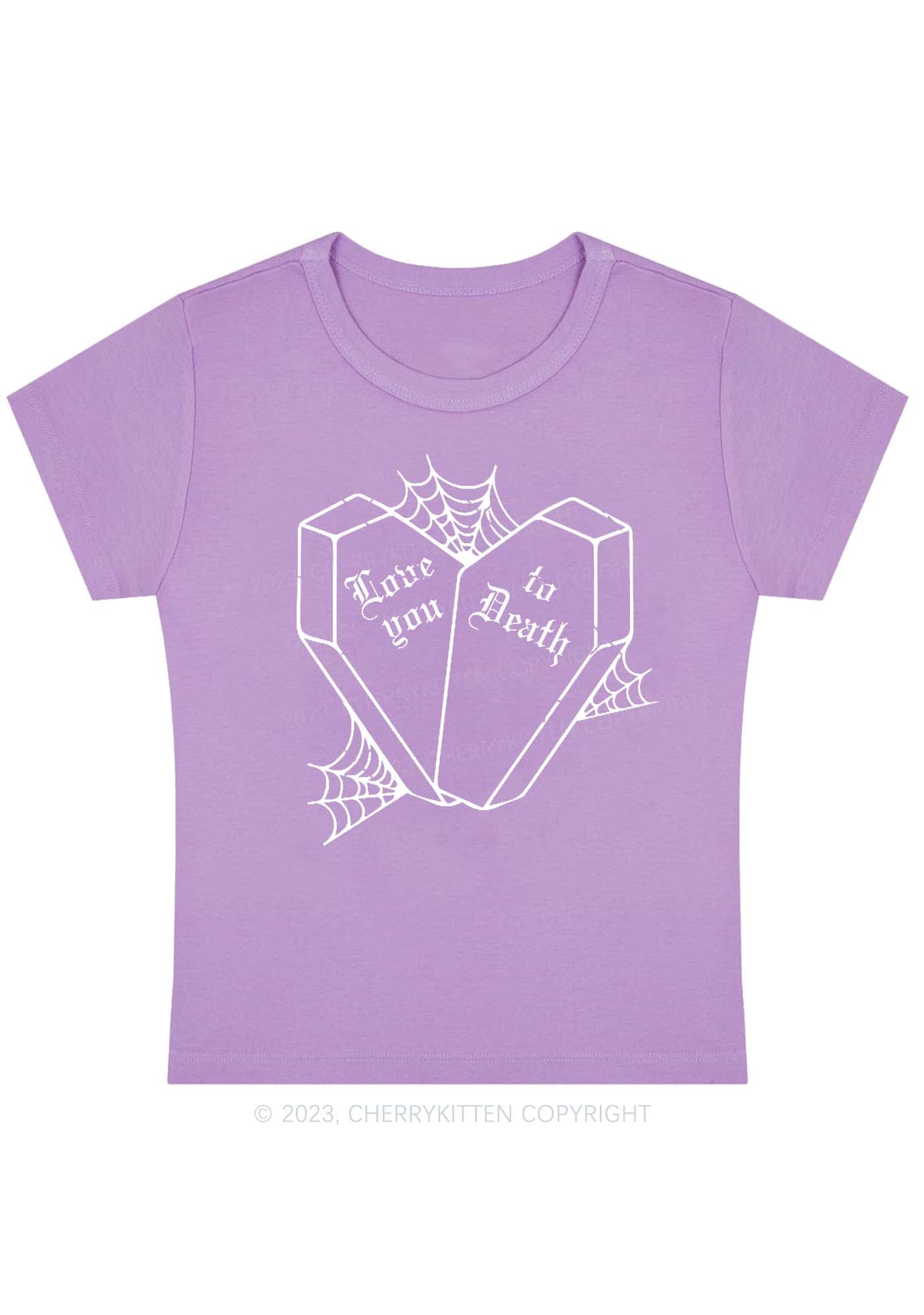 Love You To Death Halloween Baby Tee Cherrykitten