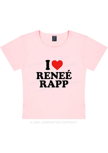 I Love RR Y2K Baby Tee Cherrykitten