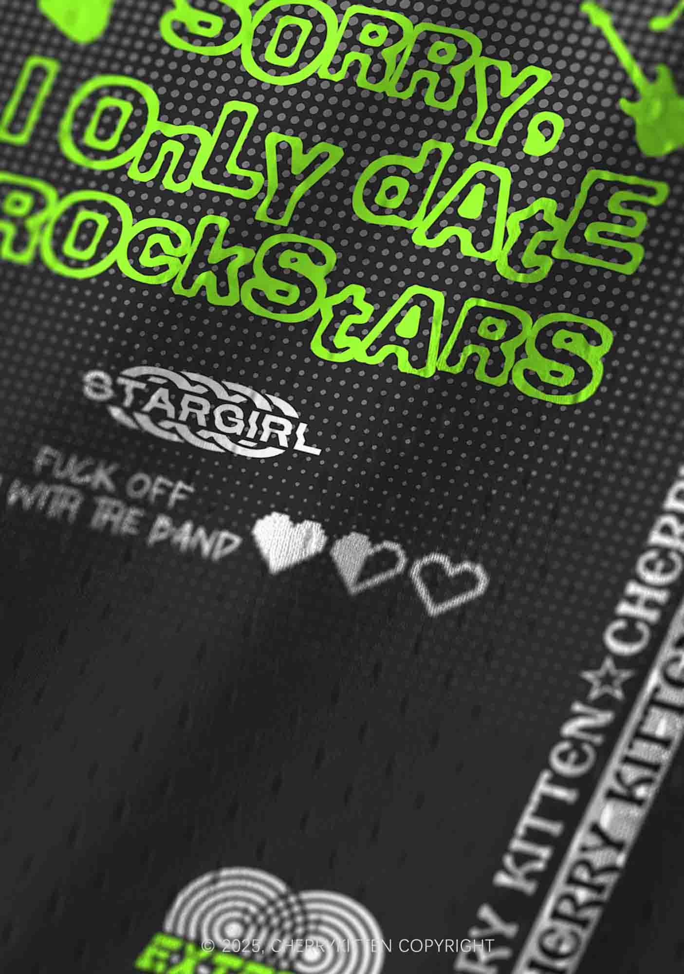 Custom Only Date Rockstars Guitars Y2K Sport Jersey Tank Cherrykitten