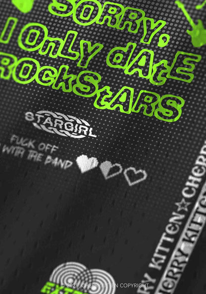 Custom Only Date Rockstars Guitars Y2K Sport Jersey Tank Cherrykitten