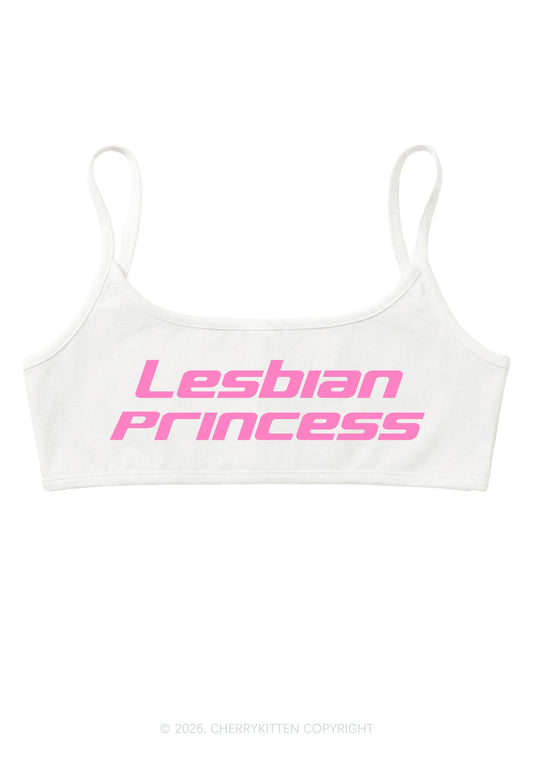 Lesbian Princess Pride Y2K Super Crop Cami Cherrykitten