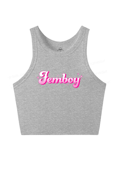 Femboy Pride Y2K Crop Tank Top Cherrykitten