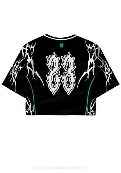 Custom Black Gay Son Pride Y2K Crop Sport Jersey Shirts Cherrykitten