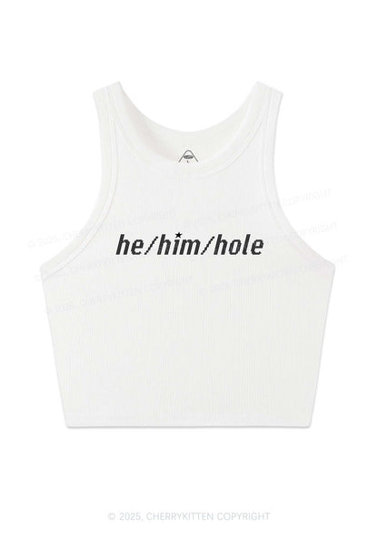 He Him Hole Pride Y2K Crop Tank Top Cherrykitten