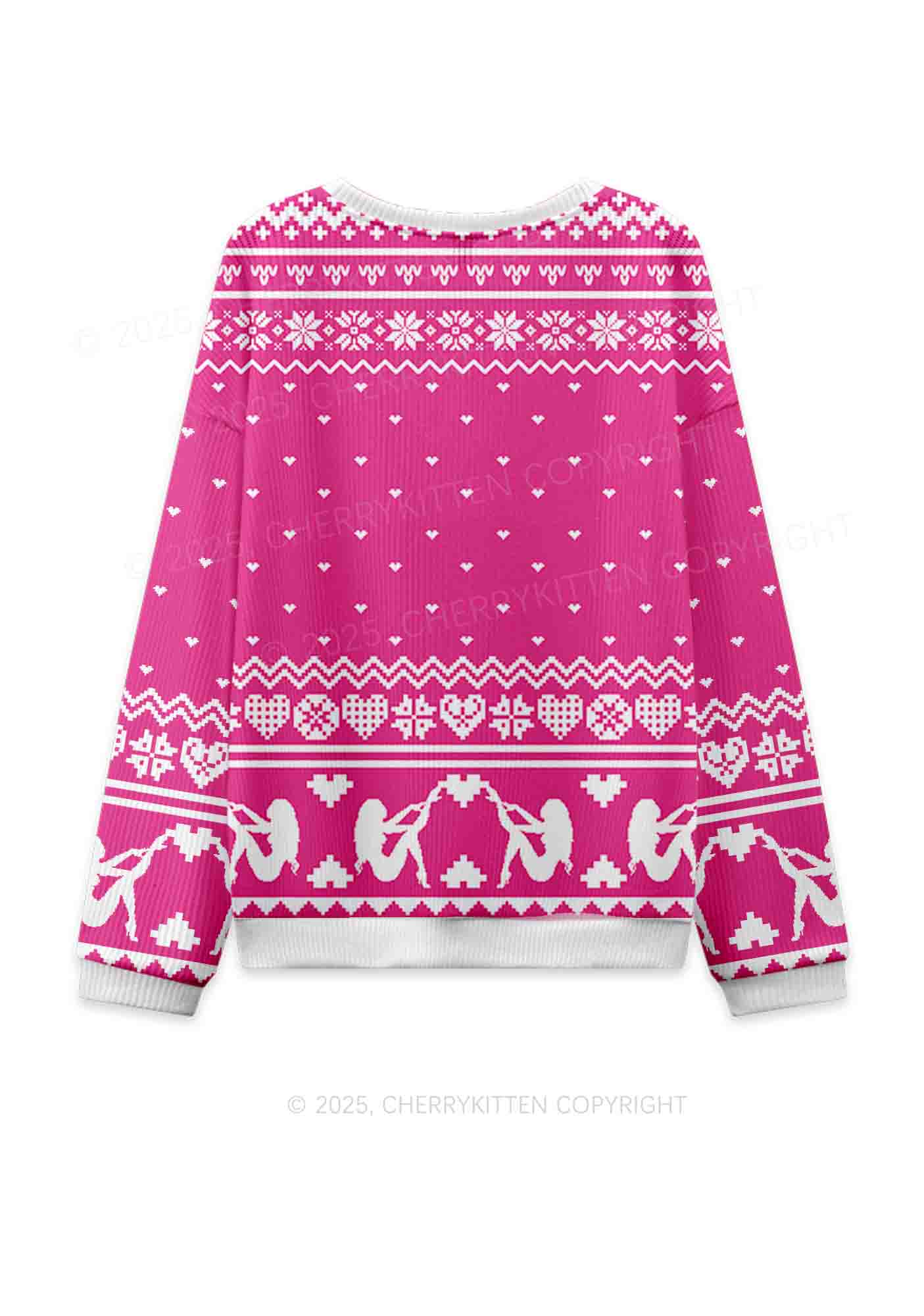 Its Britney Bixch Y2K Christmas Knit Sweatshirt Cherrykitten