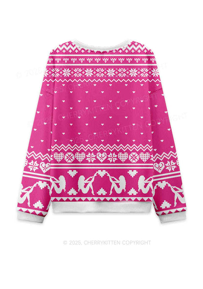 Its Britney Bixch Y2K Christmas Knit Sweatshirt Cherrykitten