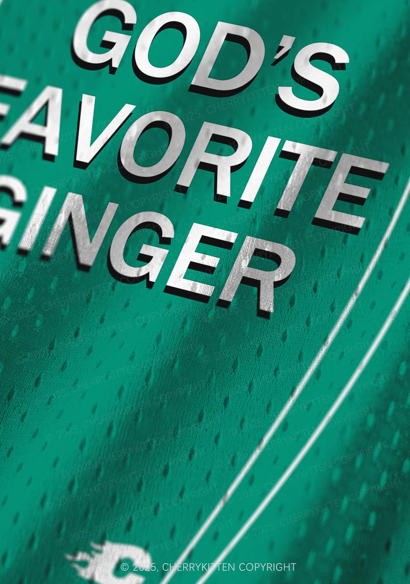 Custom Gods Favorite Ginger Y2K Sport Jersey Tank Cherrykitten