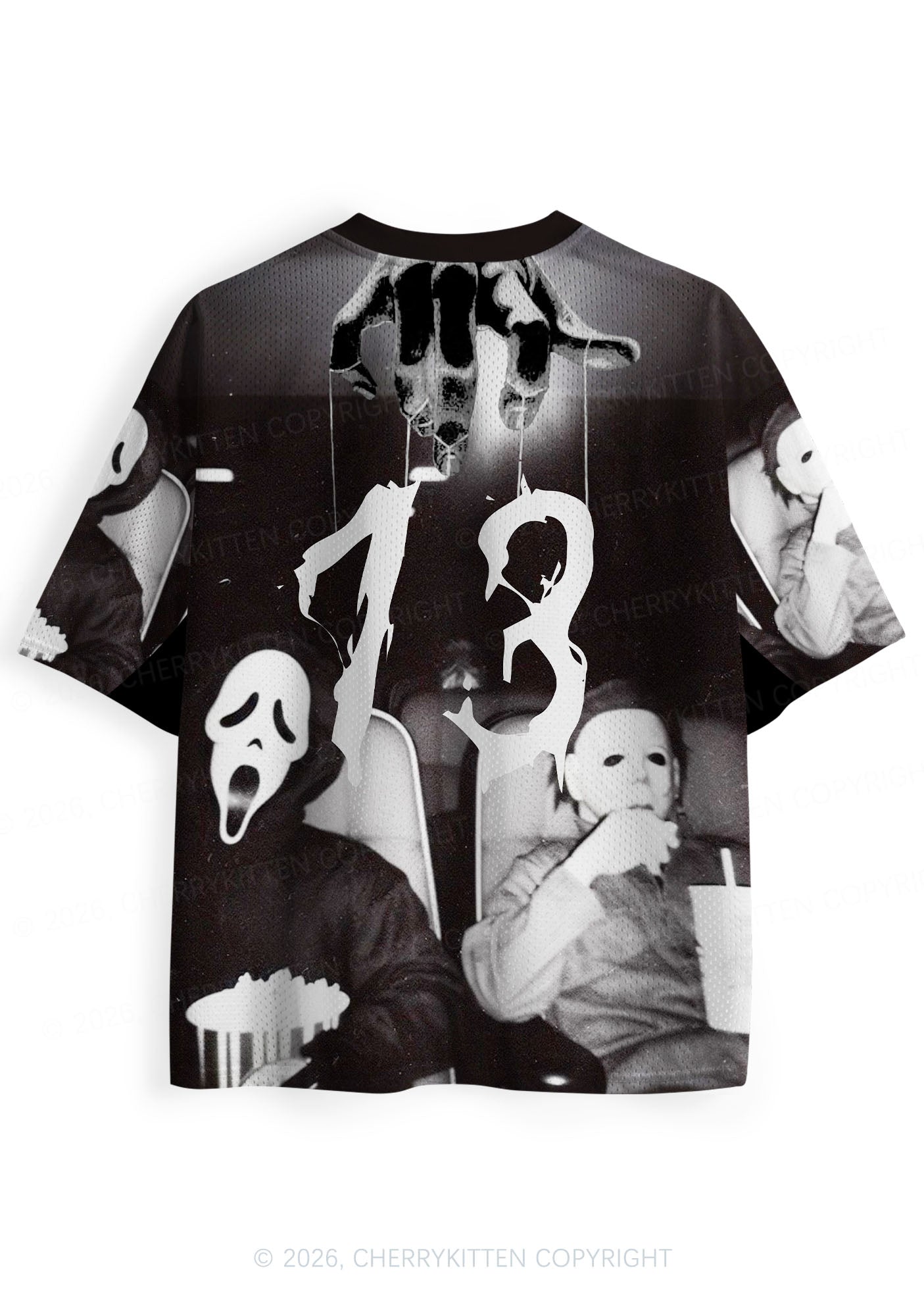 Halloween Watching Movie Y2K Sport Jersey Shirts Cherrykitten