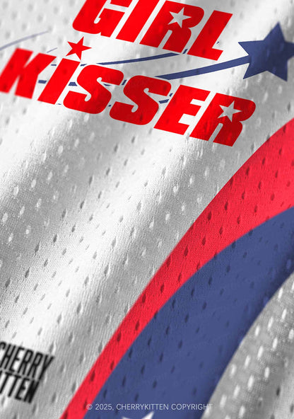 Custom Girl Kisser Pride Y2K Sport Jersey Tank Cherrykitten