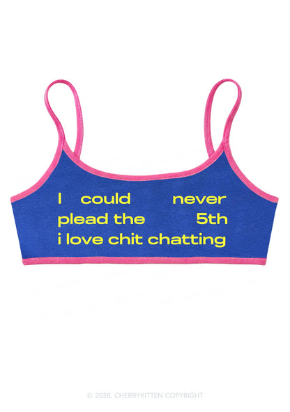 I Love Chit Chatting Y2K Super Crop Cami Cherrykitten