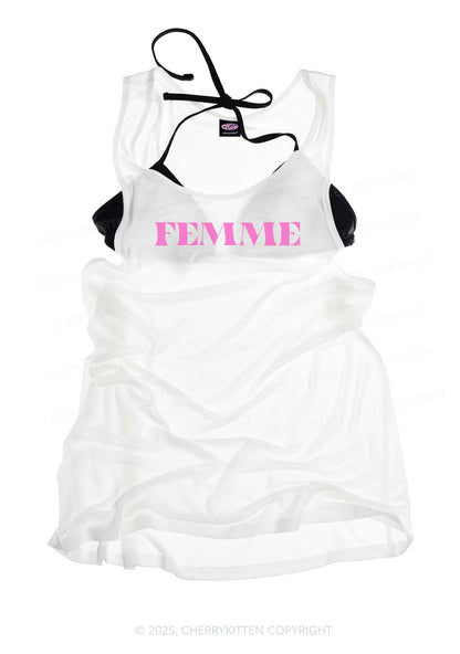 Femme Pride Y2K Sheer Boyfriend Tank Cherrykitten