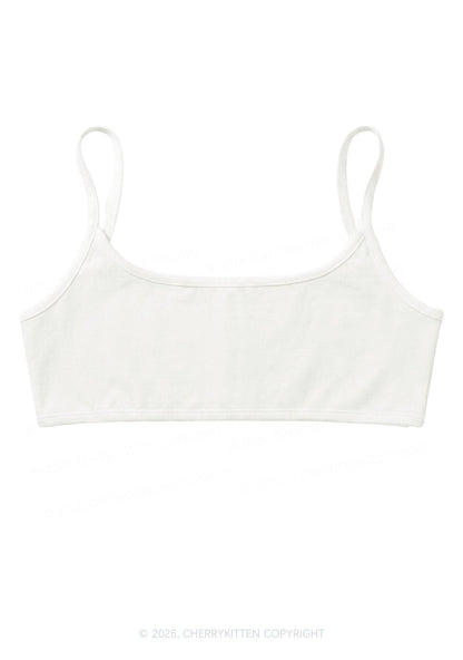 Plain Y2K Super Crop Cami Cherrykitten