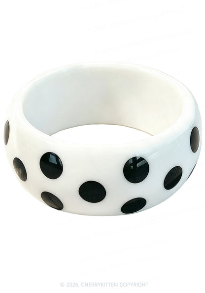 Candy Color Polka Dots Y2K Cuff Bangle Cherrykitten