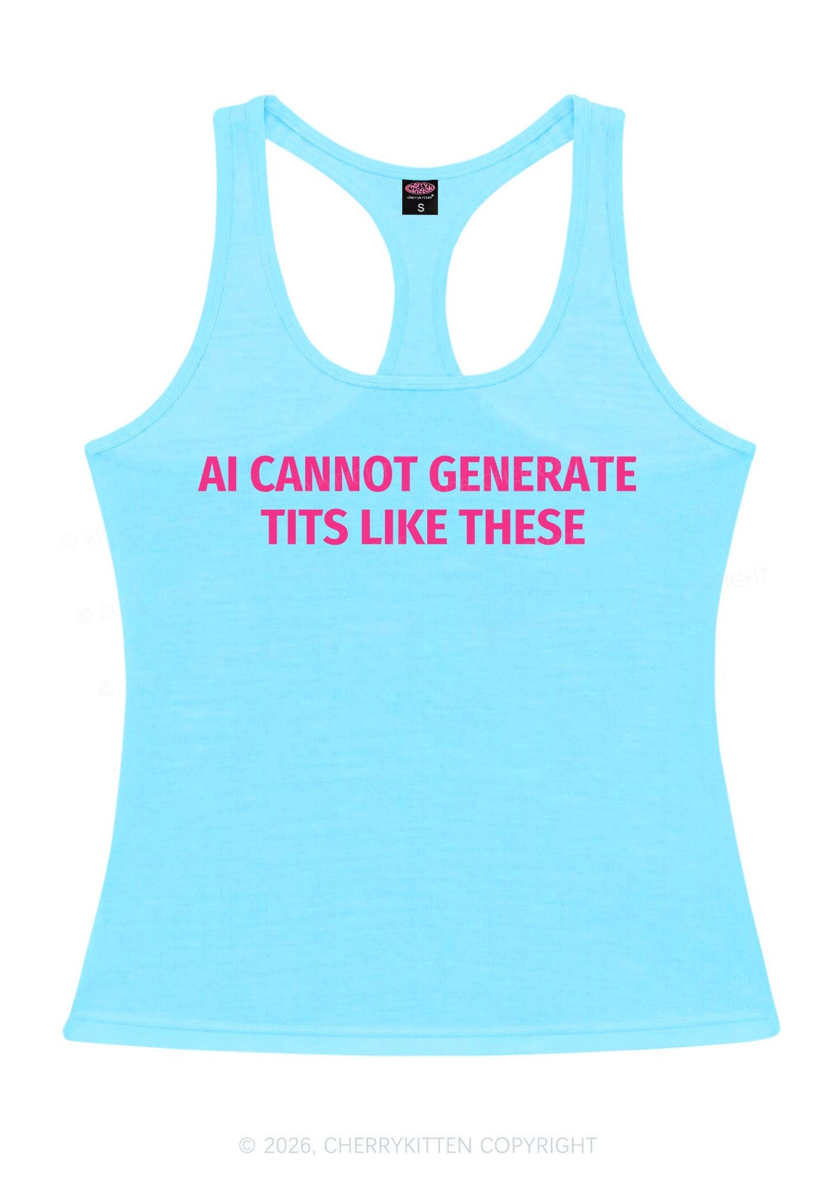 Ai Cannot Generate Txts Y2K Women Racerback Tank Top Cherrykitten