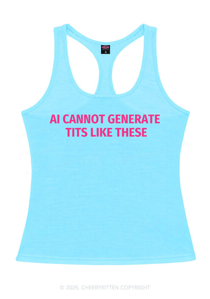Ai Cannot Generate Txts Y2K Women Racerback Tank Top Cherrykitten