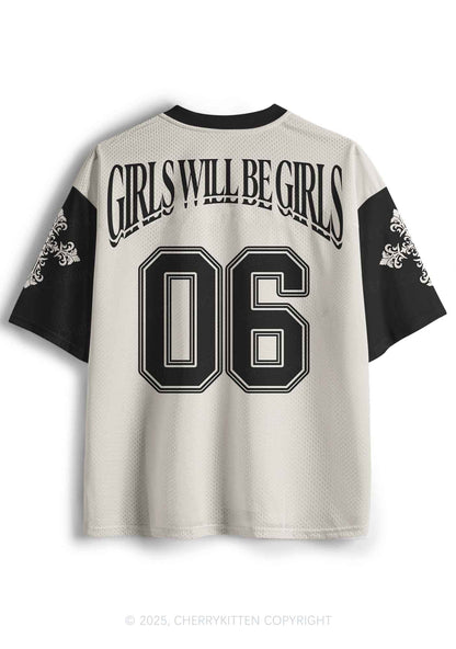 Custom Halloween Girls Will Be Girls Y2K Sport Jersey Shirts Cherrykitten
