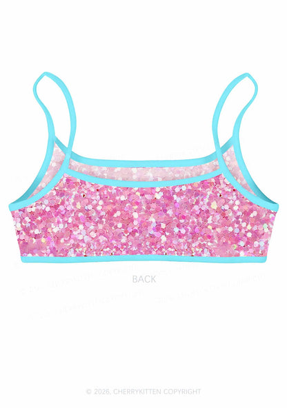 Cherry Cake Y2K Print Super Crop Cami Cherrykitten