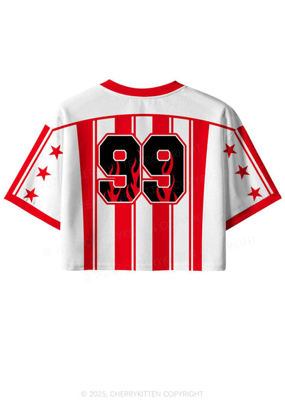 Custom Who Is Good Boy Y2K Crop Sport Jersey Shirts Cherrykitten