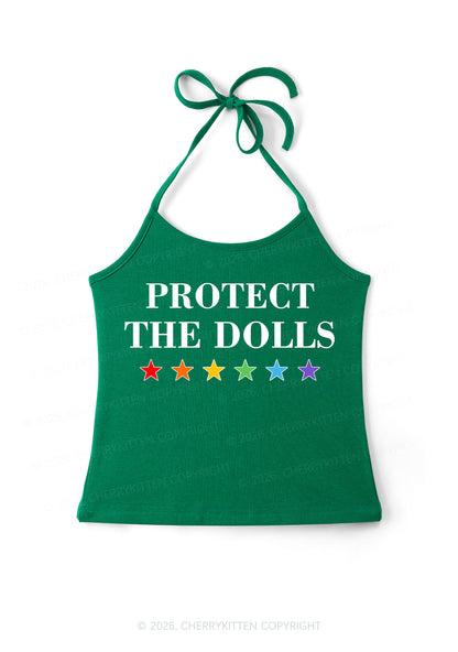 Protect The Dolls Pride Y2K Halter Neck Cami Cherrykitten