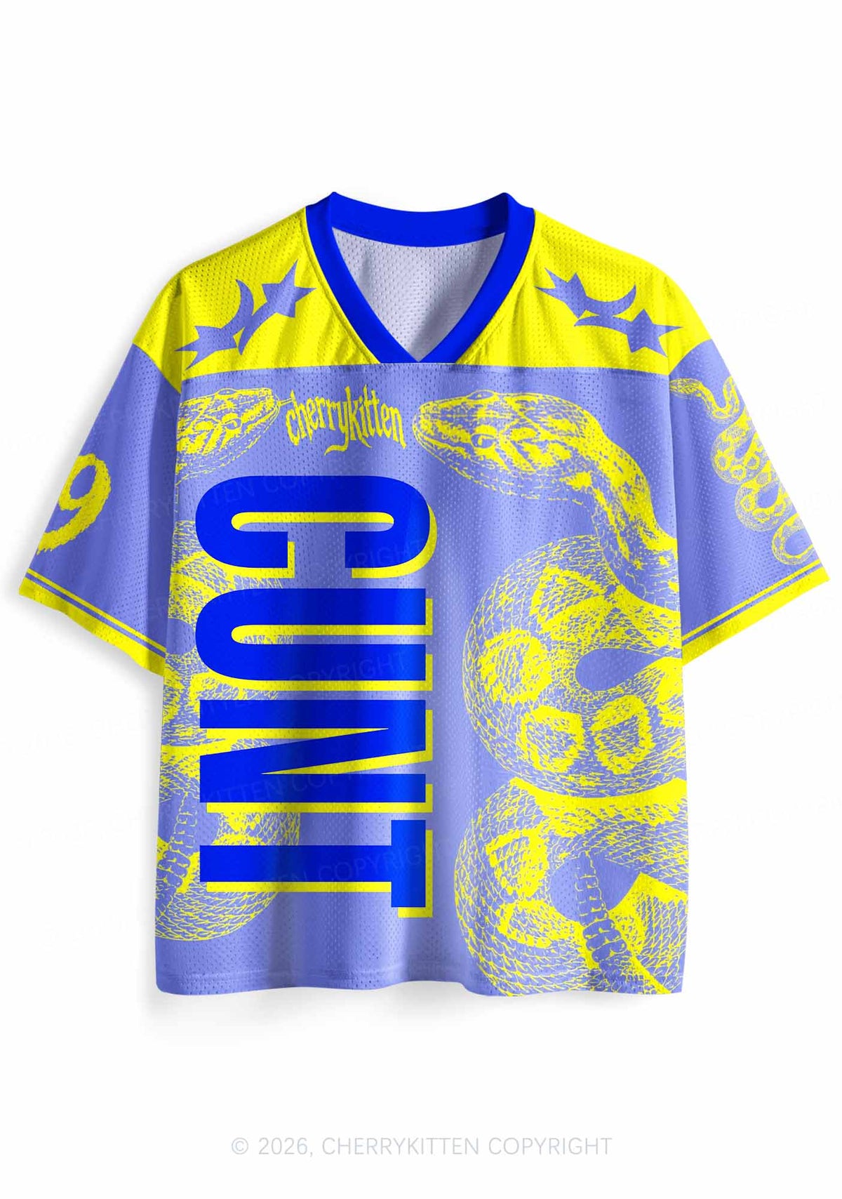 Snake Blue Cxxt Y2K Sport Jersey Shirts Cherrykitten